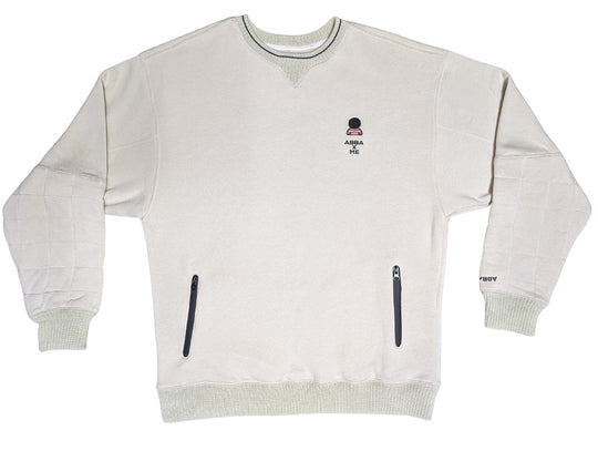 Trust the Lover of My Soul / Vanilla Cloud / Quilted Sleeve Sweatshirt