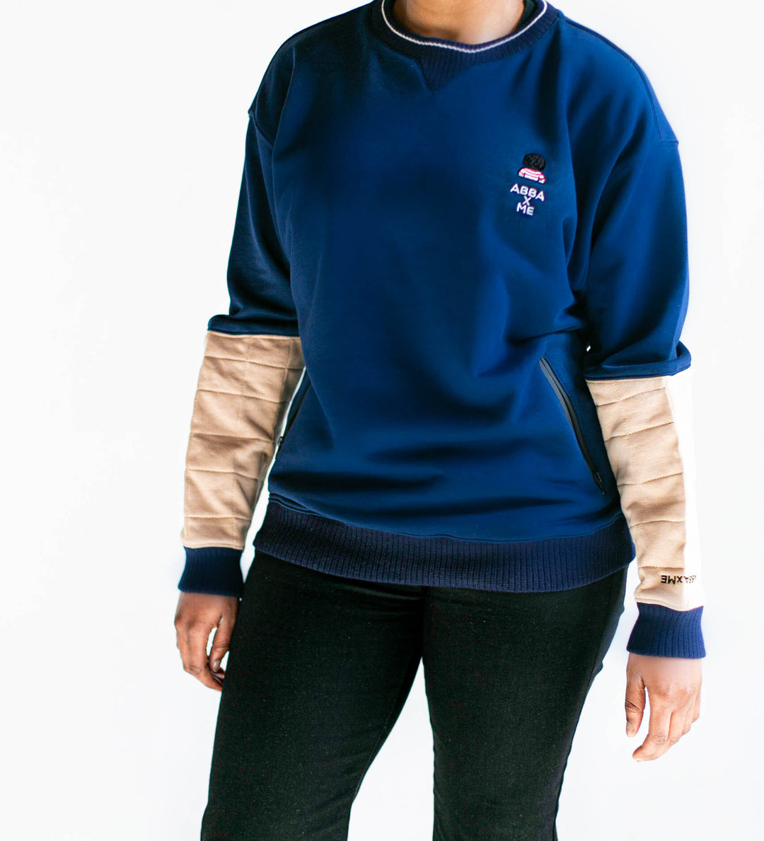 Trust the Lover of My Soul / True Navy / Quilted Crewneck