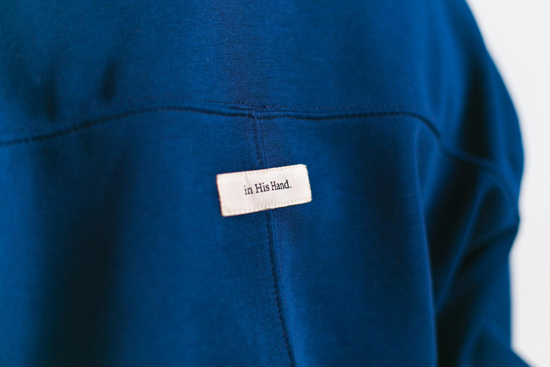 Trust the Lover of My Soul / True Navy / Quilted Crewneck